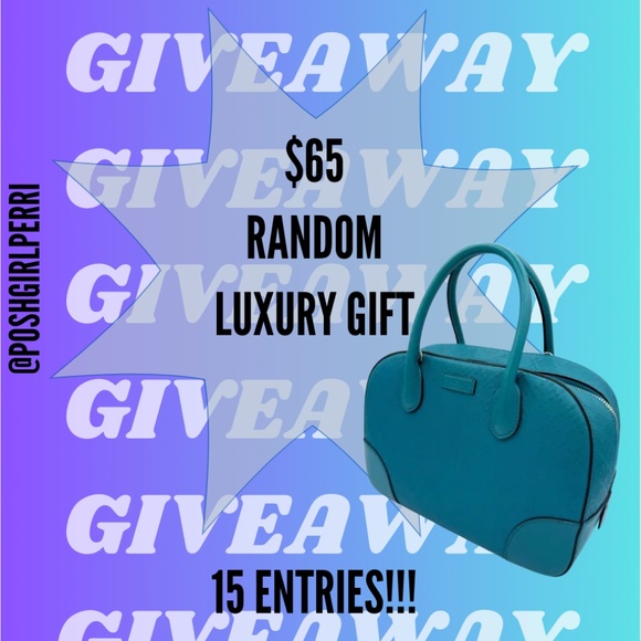 GIVEAWAY for Gucci Blue Diamante Shoulder Bag with Crossbody - Picture 1 of 1